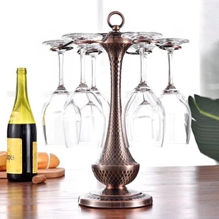 Giá treo ly rượu vang lynhdecor màu đồng loại 6 ly nt020x