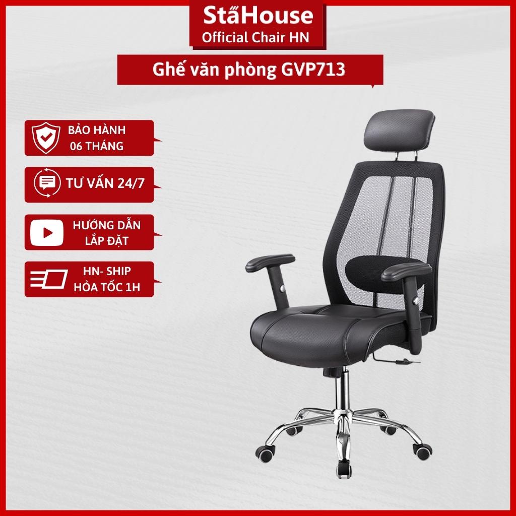 Ghế Công Thái Học Tựa Đầu Ngả Lưng Làm Việc Tại Nhà GVP713 Stahouse Official Chair HN