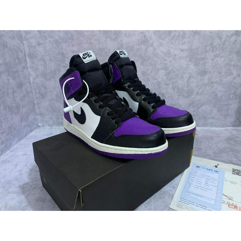 Giày thể thao nam nữ sneaker JD tím phối đen full size 36-43 | BigBuy360 - bigbuy360.vn
