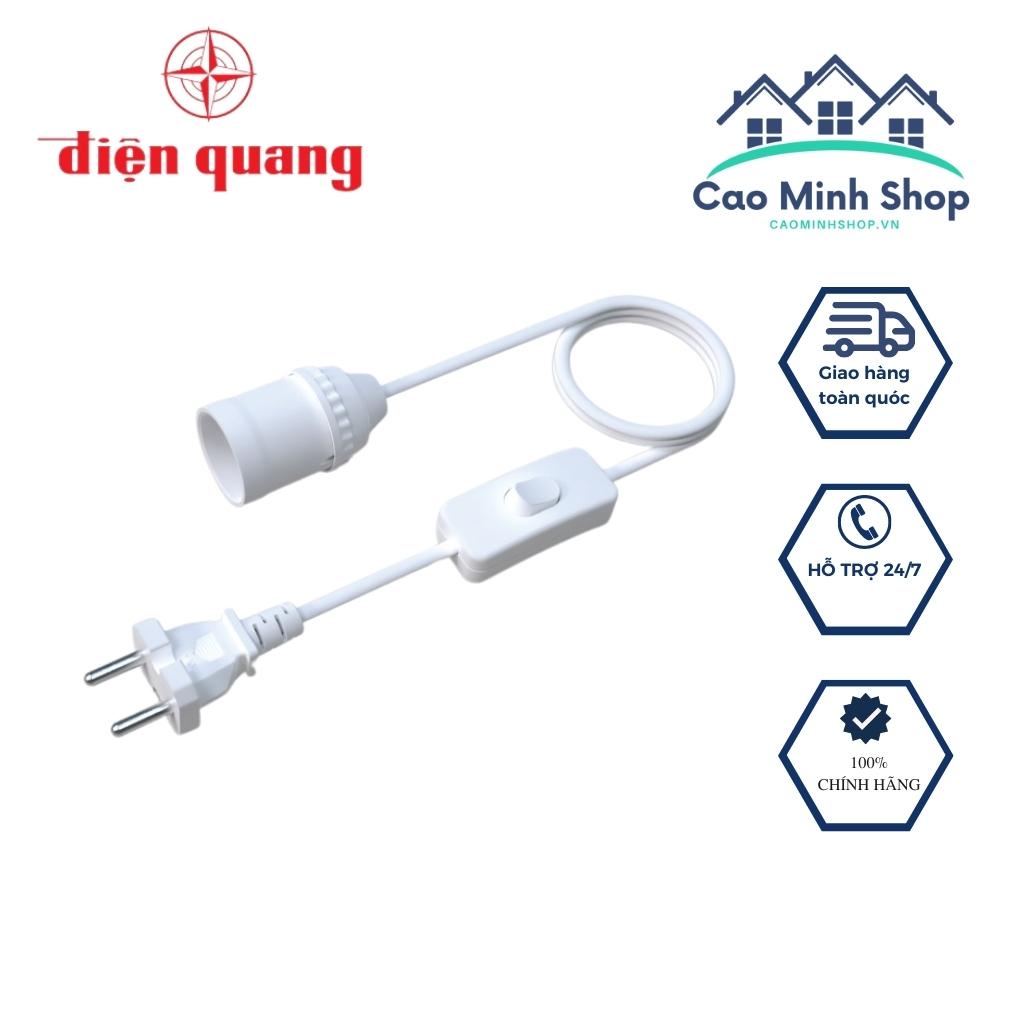 Bộ đui đèn E27, công tắc, phích cắm liền dây Điện Quang, cao cấp, chính hãng - Cao Minh Shop
