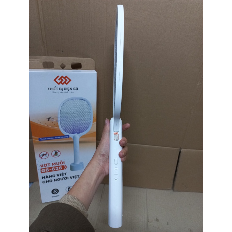 Vợt Muỗi Kiêm Đèn Bắt Muỗi 2 trong 1 Thiết bị điện G8 G8-626 - Pin sạc cao cấp 1200 mAh - Bảo hành 6 tháng