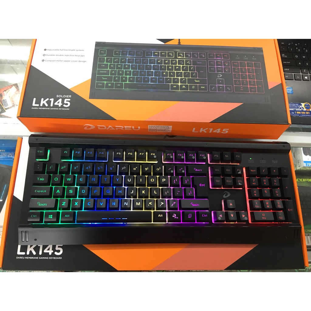 Bàn phím giả cơ Dareu LK145 chuyên game và văn phòng có led - Chính hãng bảo hành 24 tháng | BigBuy360 - bigbuy360.vn