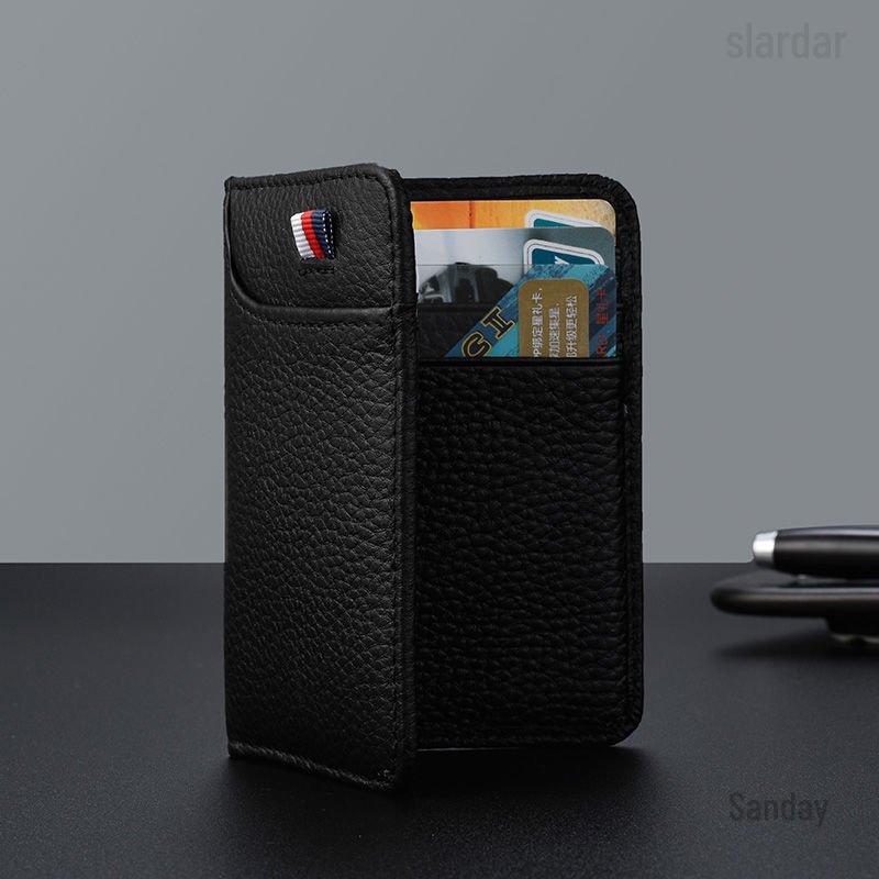 Ví Da Siêu Mỏng Đựng Thẻ / Bằng Lái Xe / Bằng Lái Xe Cỡ Lớn Đa Năng Cho Nam Giá Đỡ