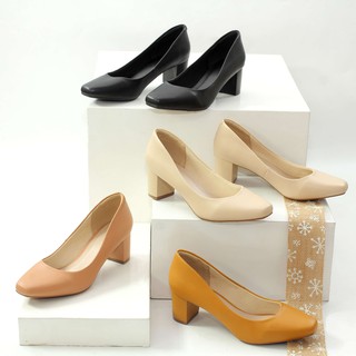 LiB - Giày Cao Gót 5cm Mũi Vuông X558