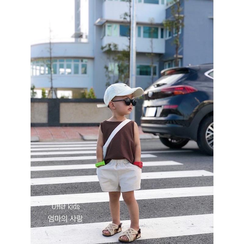 ÁO BA LỖ BÉ TRAI VÀ BÉ GÁI STYLE HÀN QUỐC 958 SIZE 80 ĐẾN 120