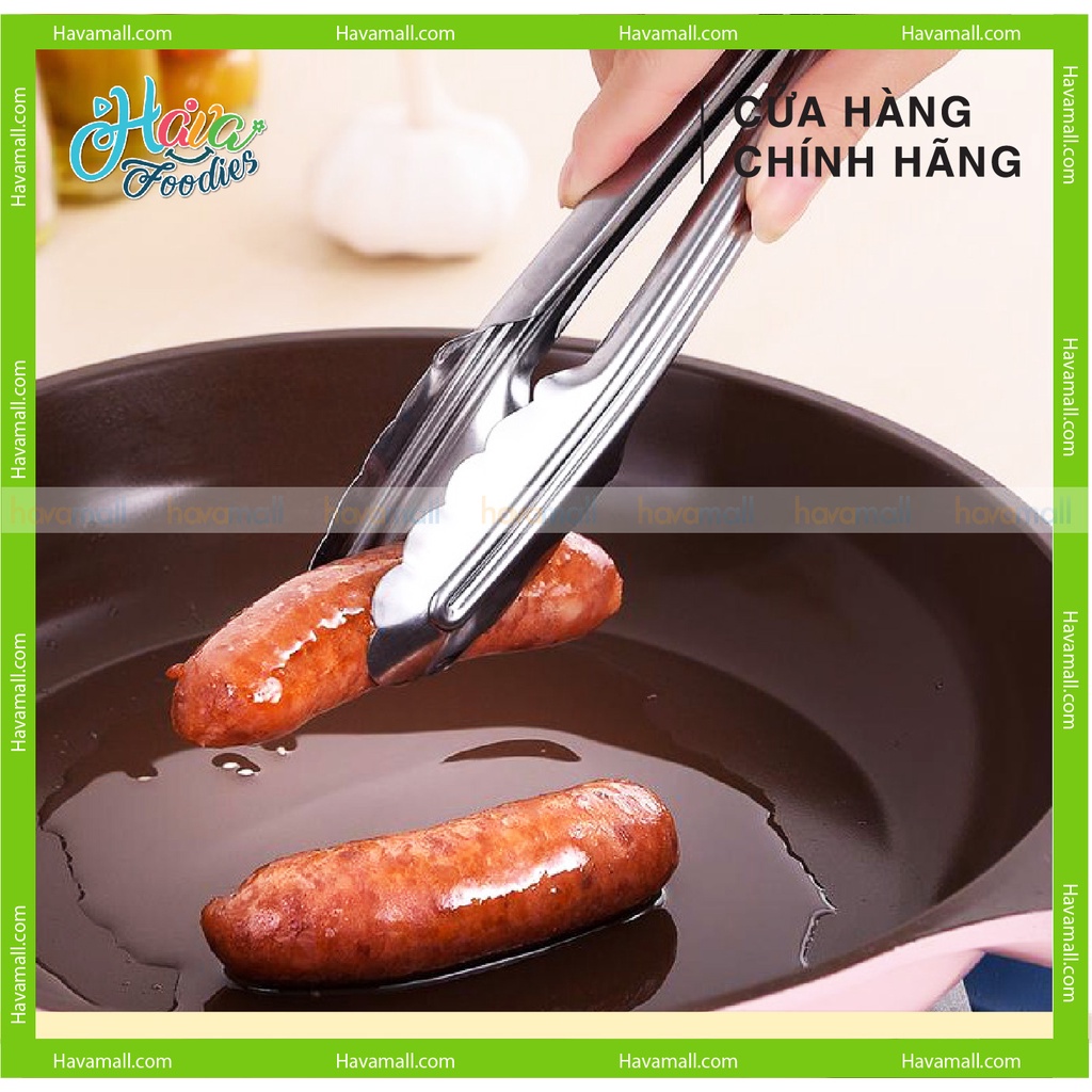 [HÀNG CHÍNH HÃNG] Kẹp Gắp Thức Ăn Bằng Inox Havafood