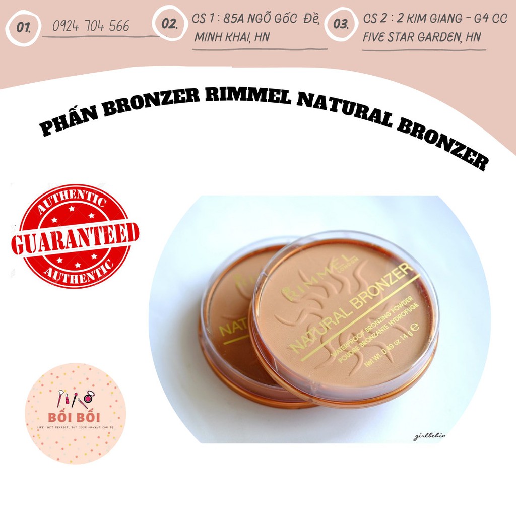 PHẤN BRONZER RIMMEL NATURAL BRONZER