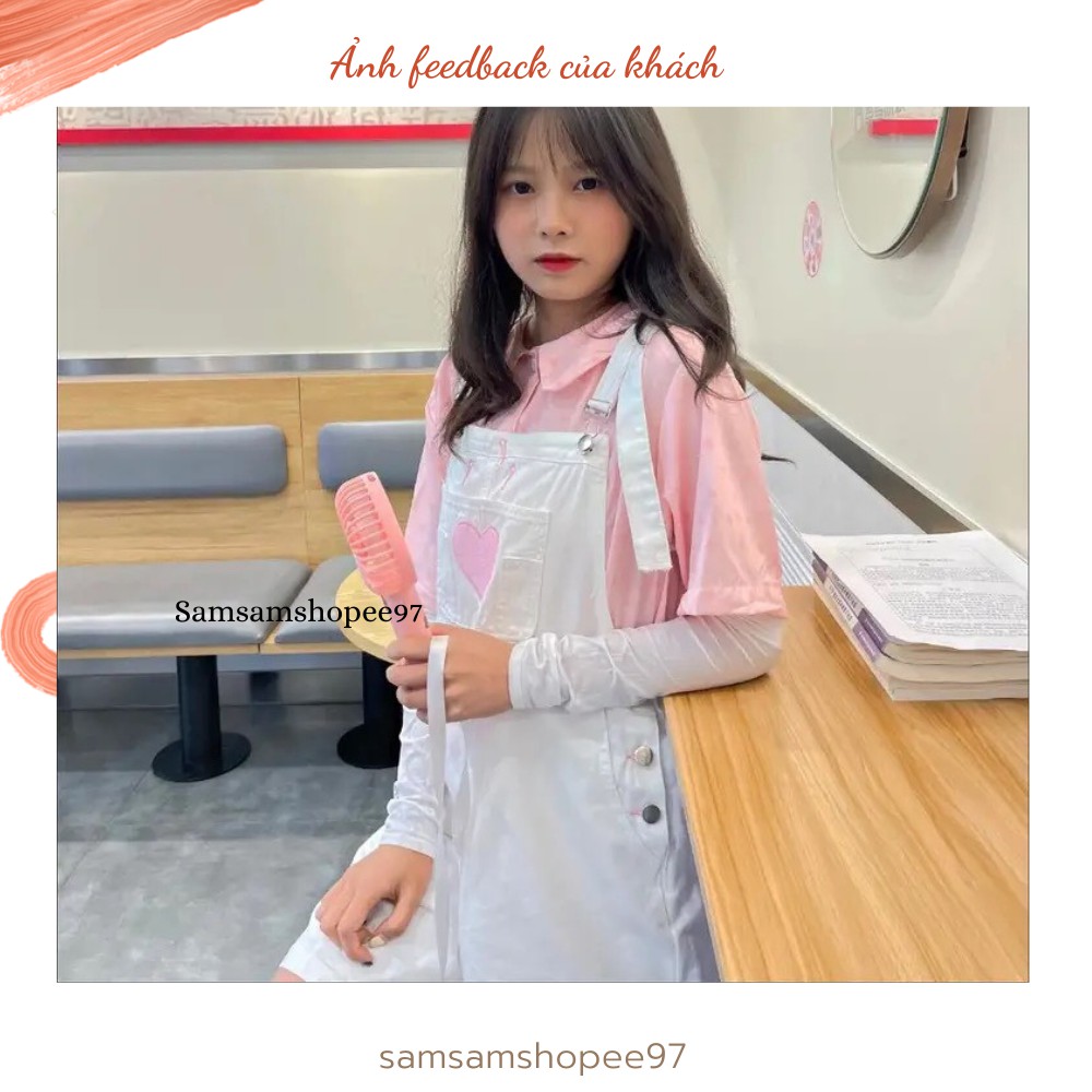 Set áo và yếm jean siêu xinh
