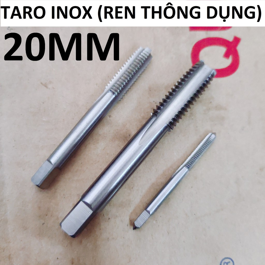Taro inox 20 , Ta rô 20x2.5 (ren phổ thông), hàng TAIWAN Loại 1 chính hãng