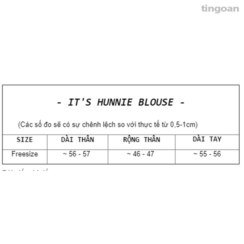 Áo sơmi lụa vai bèo chống nhăn tingoan IT’S HUNNIE BLOUSE/WH | BigBuy360 - bigbuy360.vn