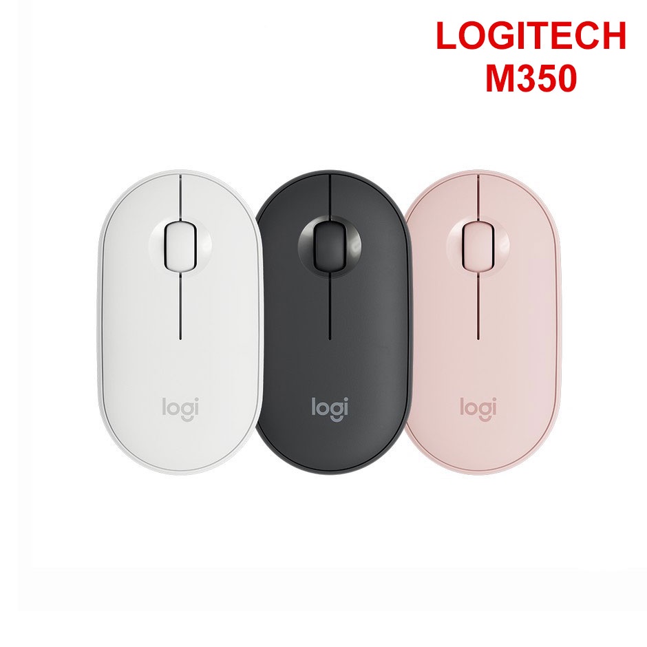 Chuột Bluetooth Không Dây Logitech Pebble M350 , Phù Hợp Dùng Macbook Ipad - Nhỏ gọn tiện lợi, chống ồn hiệu quả
