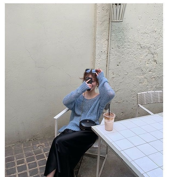 Áo Sweater Mềm Dáng Rộng Thời Trang Mùa Xuân Cho Nữ 2021