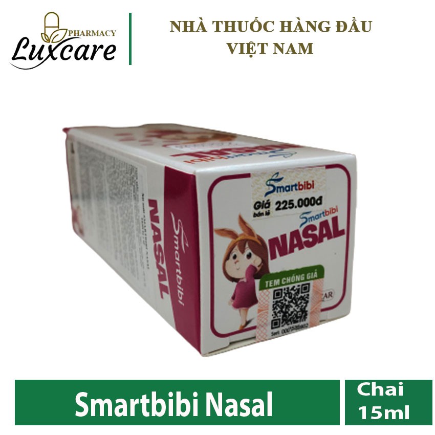 Smartbibi Nasal 15ml Hỗ trợ làm loãng dịch mũi - Luxcare