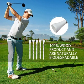 Bộ 100 Tee Golf Bằng Gỗ 83mm