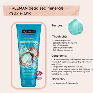 Mặt nạ FREEMAN #195k/tuýp 175ml