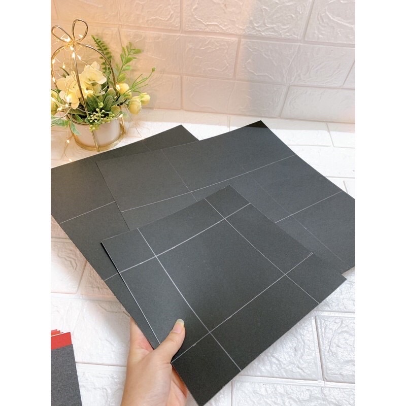 Giấy bìa đen làm đồ handmade size 30cmx30cm - Định lượng 350gsm