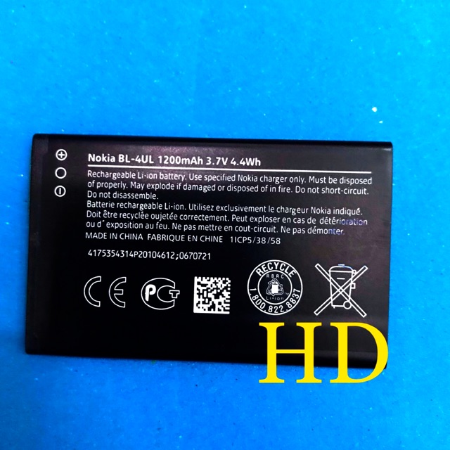 PIN CHÍNH HÃNG NOKIA BL-4UL ,PIN DÀNH CHO Nokia 3310 2017 TA1030 1200mAh