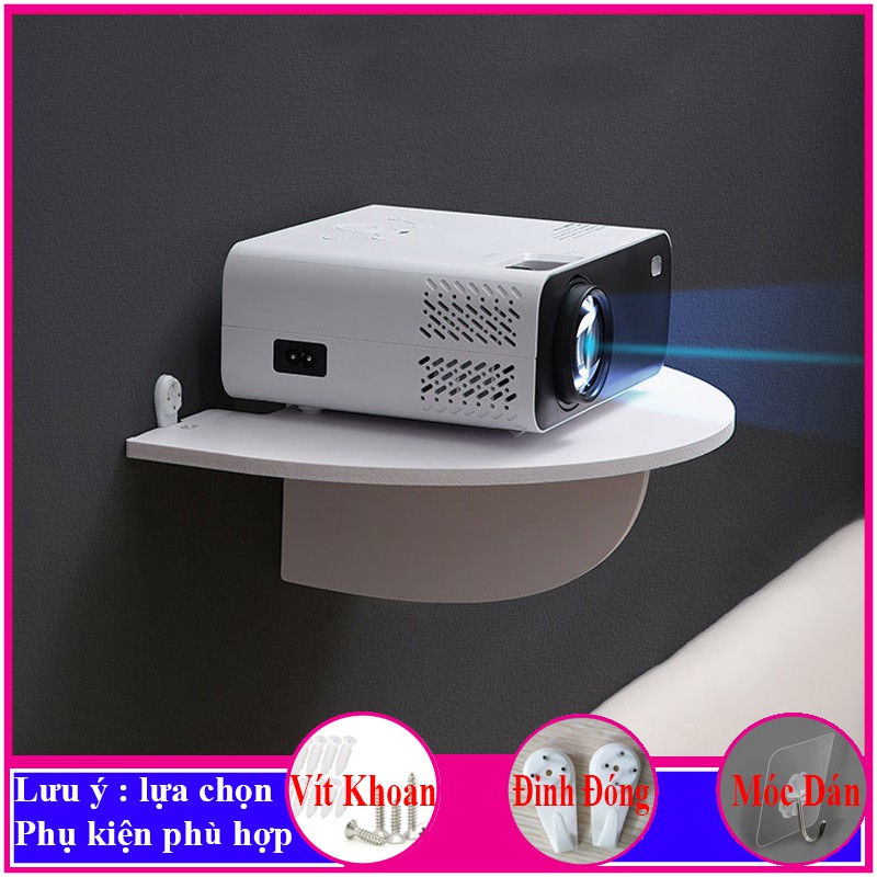 giá đỡ máy chiếu, kệ wifi treo tường 3 chế độ treo phù hợp với mọi loại tường - a08