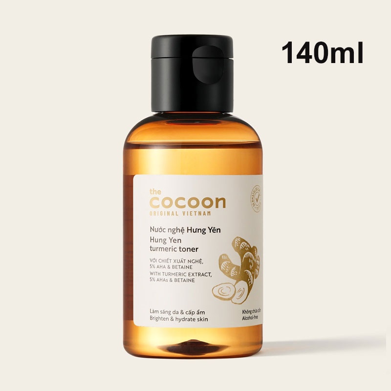 Toner Nước nghệ Hưng Yên Cocoon 140ml - 310ml giúp da trắng sáng đều màu