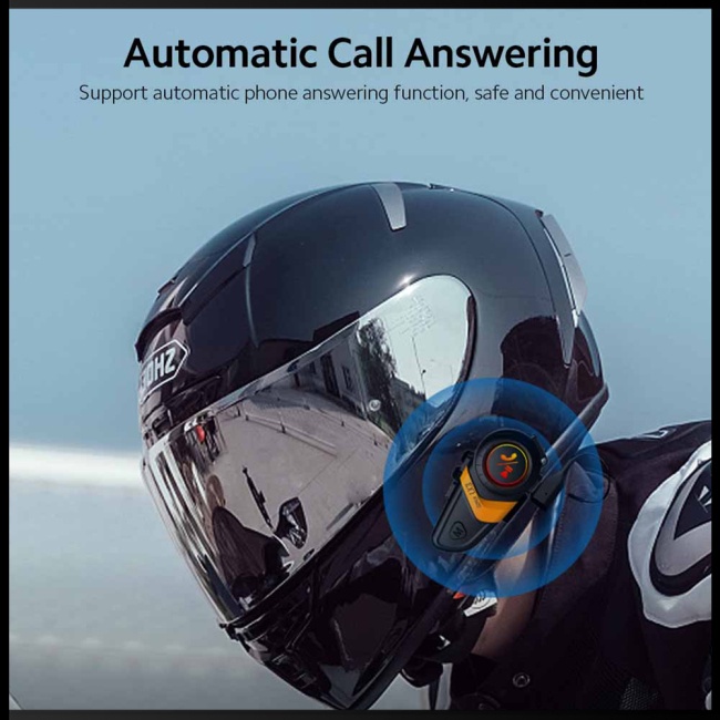 Tai Nghe Bluetooth Zevaret Lx3 Gắn Mũ Bảo Hiểm Tích Hợp Đèn Giảm Tiếng Ồn Thông Minh