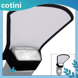 [Trong kho] ♠♠Camera Flash Diffuser Softbox Bạc và phản xạ trắng cho Canon