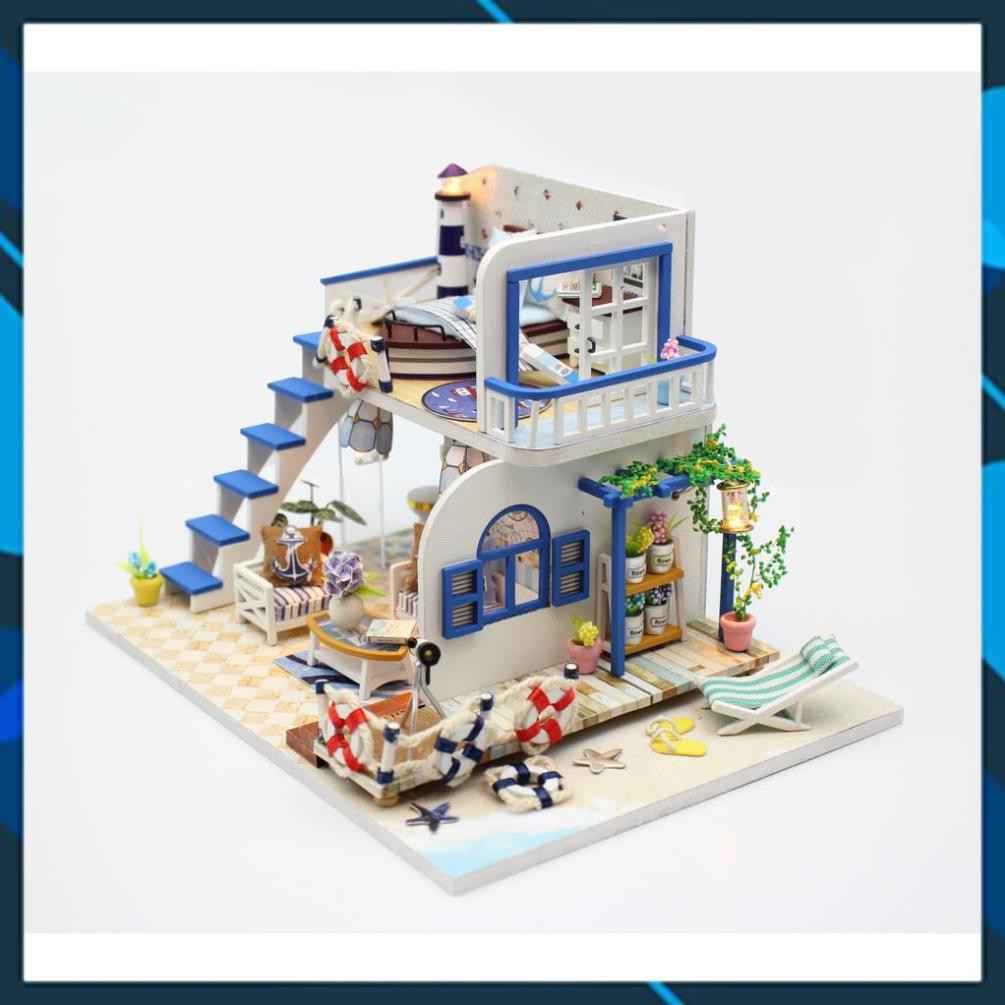 Mô hình nhà búp bê gỗ DIY Nhà búp bê Blue coast Toy World