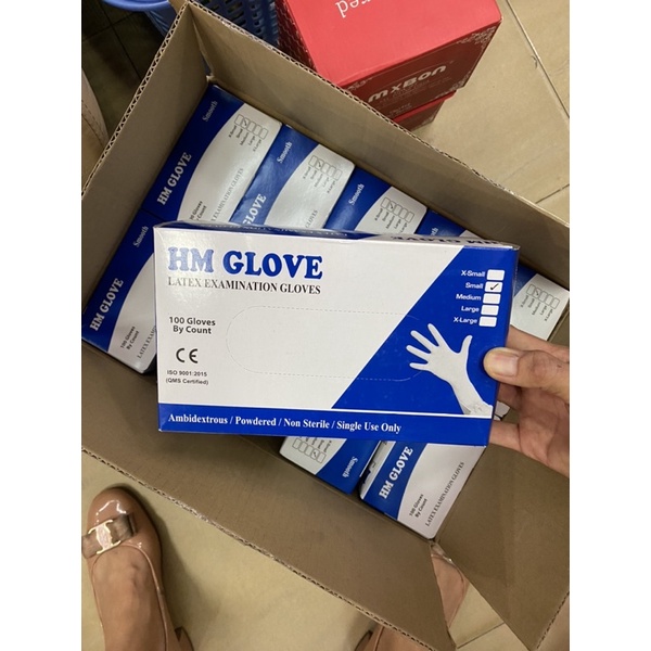 găng tay y tế 100 cái có bột