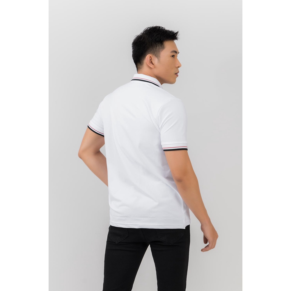 áo thun polo nam trơn chất vải cá sấu lacoste form rộng màu trắng, áo phông có cổ unisex hàng hiệu chính hãng otherstyle