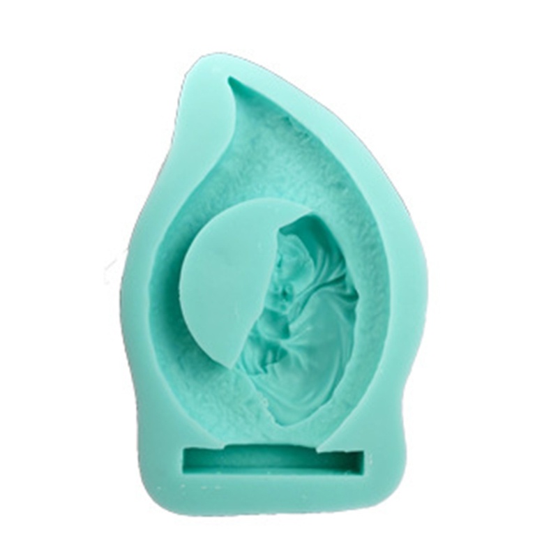 Khuôn Silicone Làm Tượng Chúa Jesus Để Bàn Trang Trí