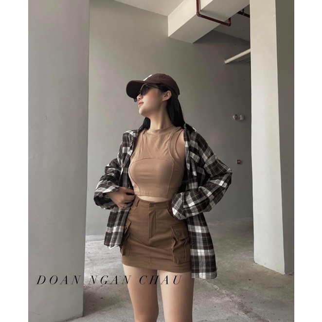 CHÂN VÁY BÒ TÚI HỘP QUẢNG CHÂU LOẠI 1 MS31662