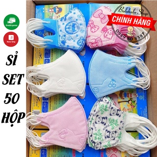 Sỉ 50 hộp khẩu trang trẻ em 5d thương hiệu famapro
