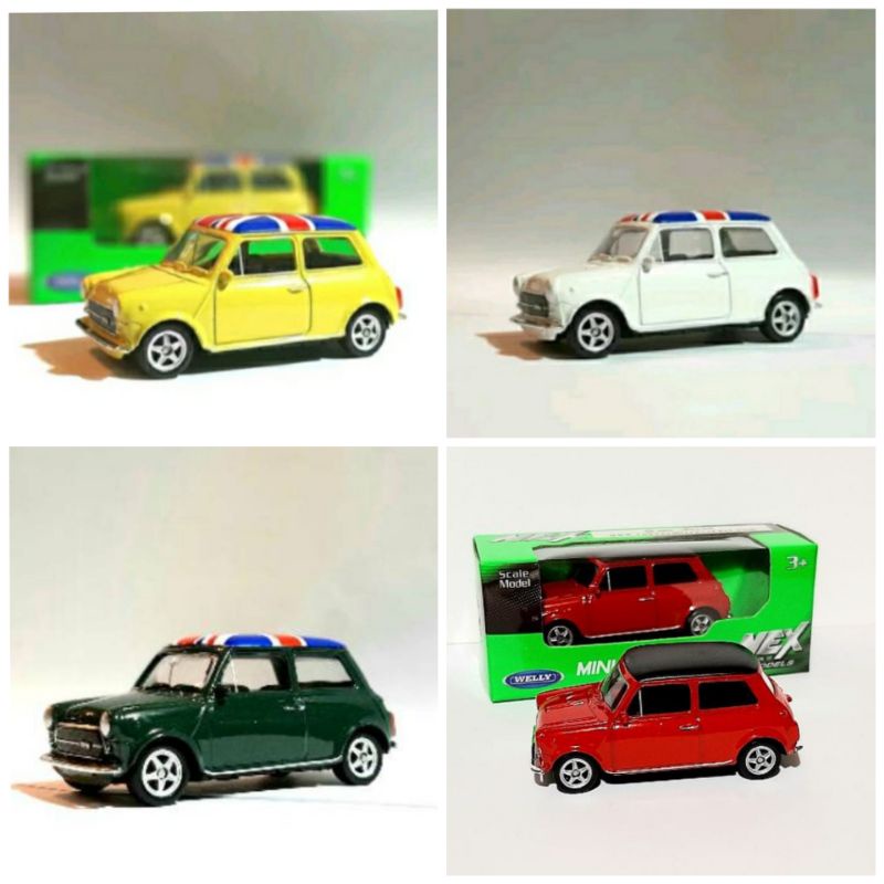 WELLY Bộ 60 Mô Hình Xe Mini cooper Chân Thật