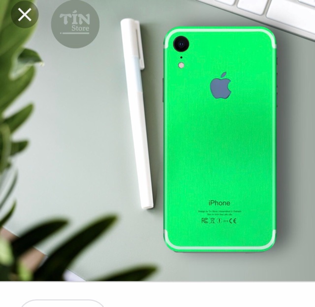 Skin màu dán mặt sau iphone giả chất liệu mạ kim loại cho IPhone 6/6s, 6/6sPLus ,7/8 ,7/8plus .đủ mẫu