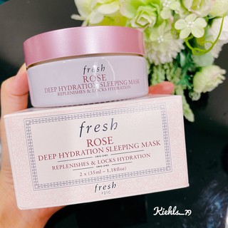 Mặt nạ ngủ dưỡng ẩm 2 bước Fresh Rose Deep Hydration Sleeping Mask