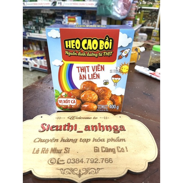 Thịt Viên Ăn Liền Heo cao bồi 400g