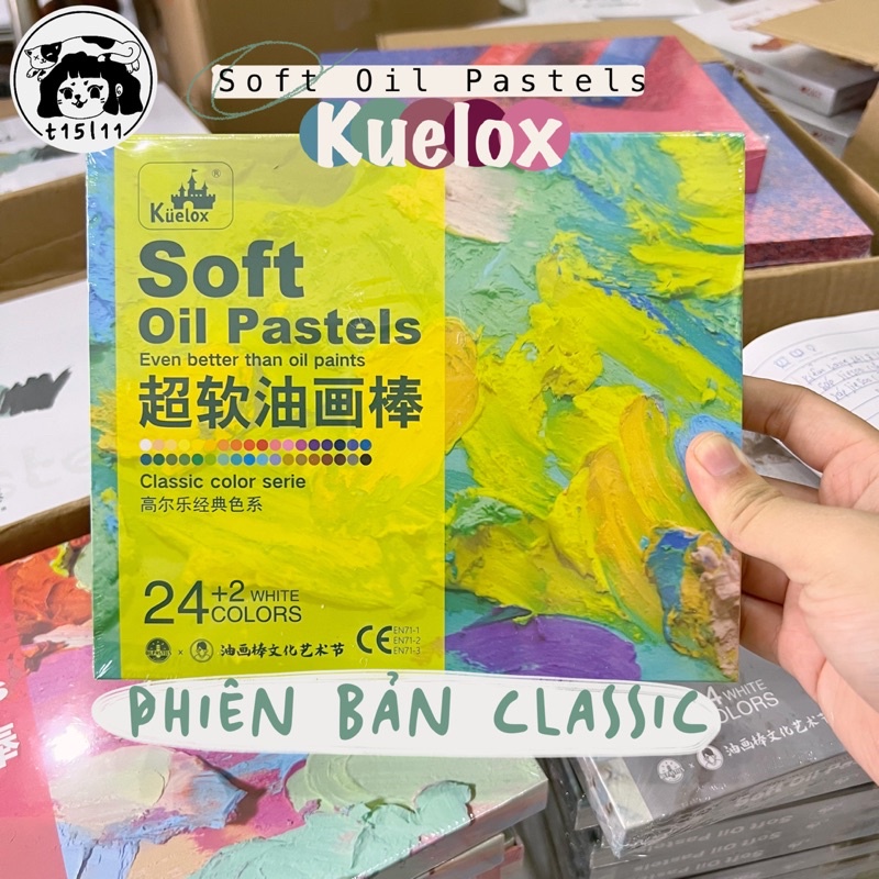 [t15l11] Màu Sáp Dầu Kuelox Soft Oil Pastels Hạng hoạ sĩ