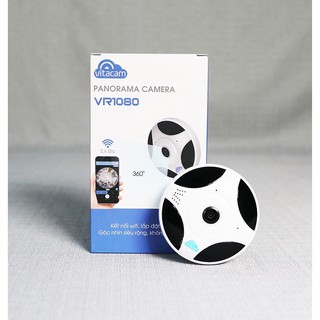 Camera Wifi ♥️FREESHIP♥️ Model CAMERA IP ỐP TRẦN QUAY TOÀN CẢNH 360 ĐỘ VITACAM VR1080 FULLHD 1080P – 2.0MP