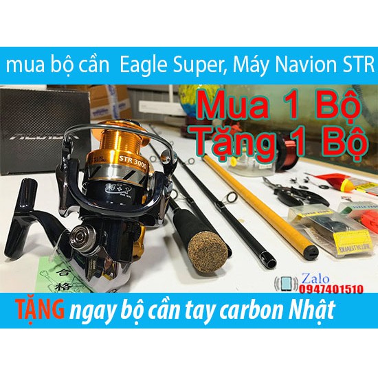 Bộ Số 35 Mua 1 Tặng 1- Combo Cần eagle và Máy Navion STR Tặng Bộ Cần Tay Siêu Đẹp /ngocdocau/hunula