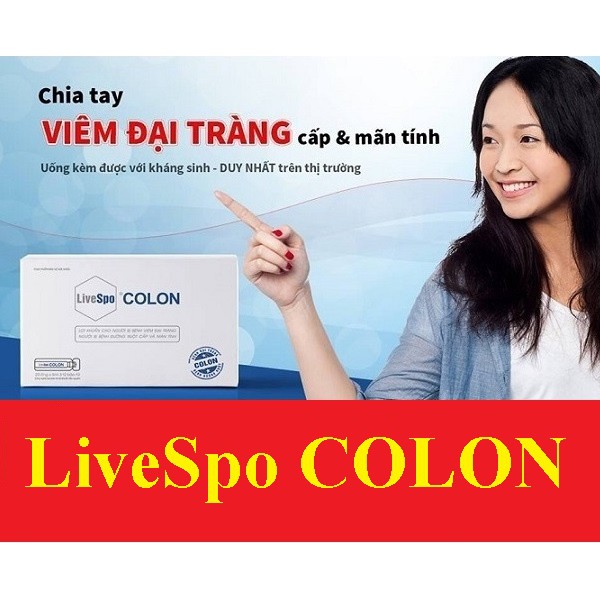 Livespo COLON - COLON - Bào Tử Lợi Khuẩn Dành Cho Người Viêm Đại Tràng,Bệnh Đường Ruột,Tiêu Chảy,Chướng Bụng Chậm Tiêu