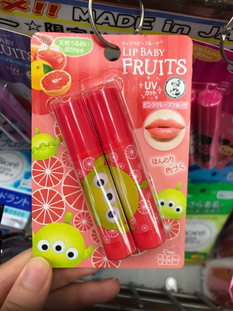 Son dưỡng môi Lip baby Fruits UV (có màu/không màu)