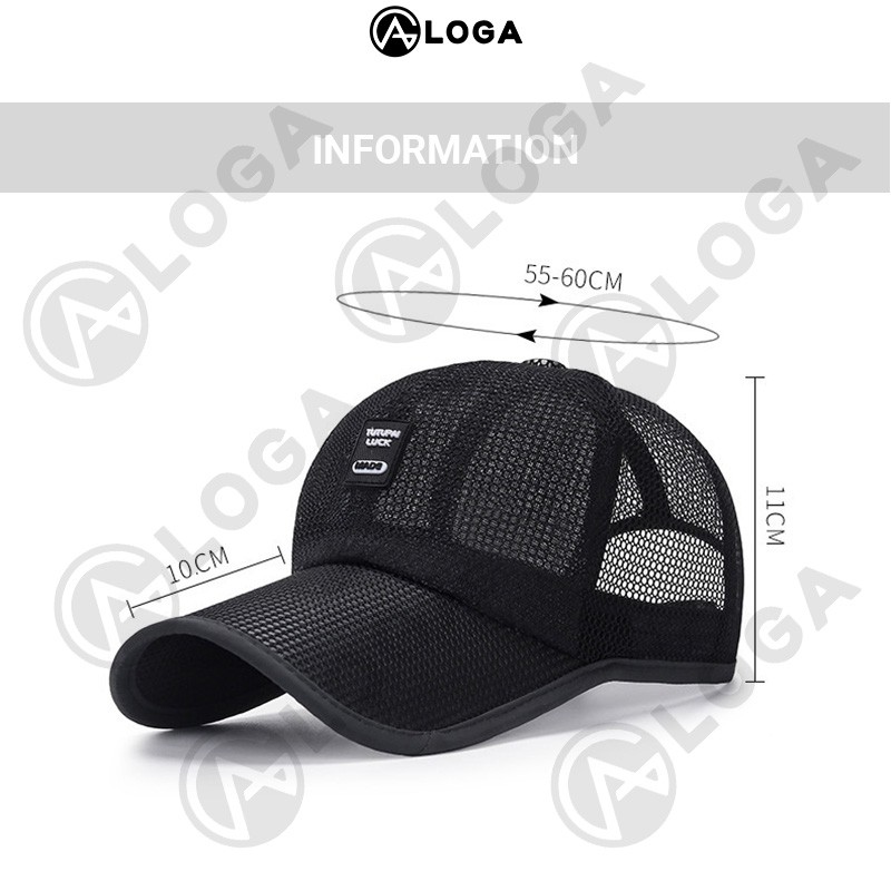 Nón lưỡi trai nam, Nón kết lưới unisex LOGA Store phiên bản full lưới khô thoáng khí M009