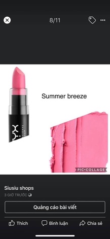 SON NYX USA ( HÀNG CHÍNH HÃNG MỸ)