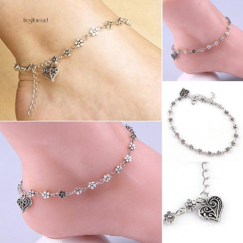 Lắc cổ chân nữ đính hoa xinh xắn | BigBuy360 - bigbuy360.vn