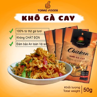 Combo 3 khô gà lá chanh Fansipan 50g - khô gà lá chanh cay loại 1 đảm bảo An toàn Vệ sinh Thực phẩm