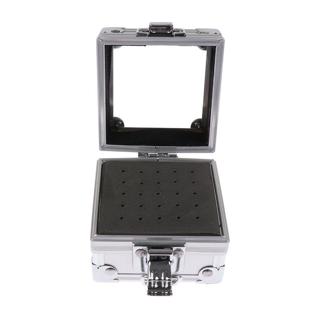 OCEANMAP Hộp Đựng Mũi Khoan Móng Tay Bằng Kim Loại Tiện Dụng Ốp