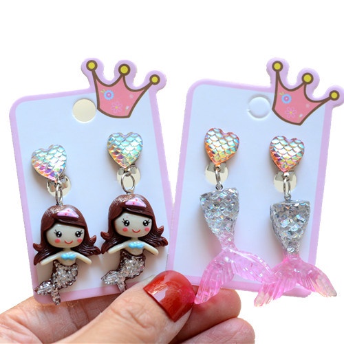 Bông tai hình vỏ sò hoạt hình cho bé gái