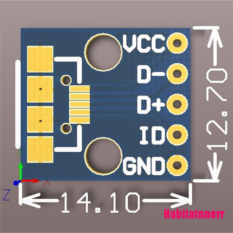 Set 5 Bảng Mạch Pcb Chuyển Đổi Cổng Micro Usb Sang Dip 2.54mm