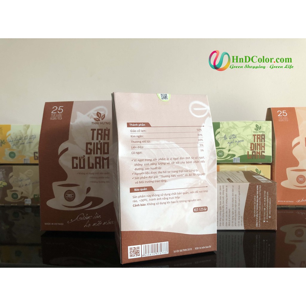 [CHÍNH HÃNG] Trà Giảo Cổ Lam Thái Hưng (trà thảo dược, 100% tự nhiên, dạng túi) - hạ mỡ máu, giảm cân | BigBuy360 - bigbuy360.vn