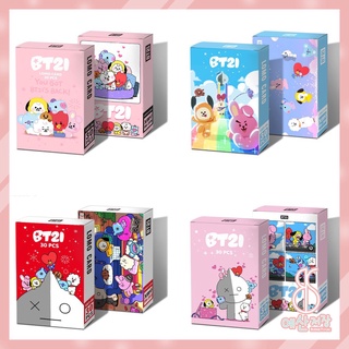 Set 30 Tấm Thẻ Ảnh Lomo Card Nhóm Nhạc BTS BT21 KPOP TATA COOKY - KP444