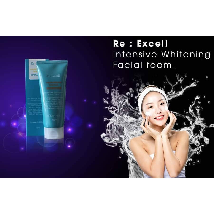 Sữa rửa mặt Re: Excell Inttensive Whitening Facial Foam